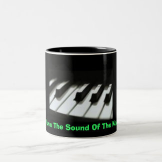keys, I Love The Sound Of The Keys Two-Tone Coffee Mug