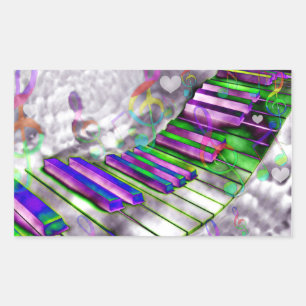 Keys of my heart#2_ rectangular sticker