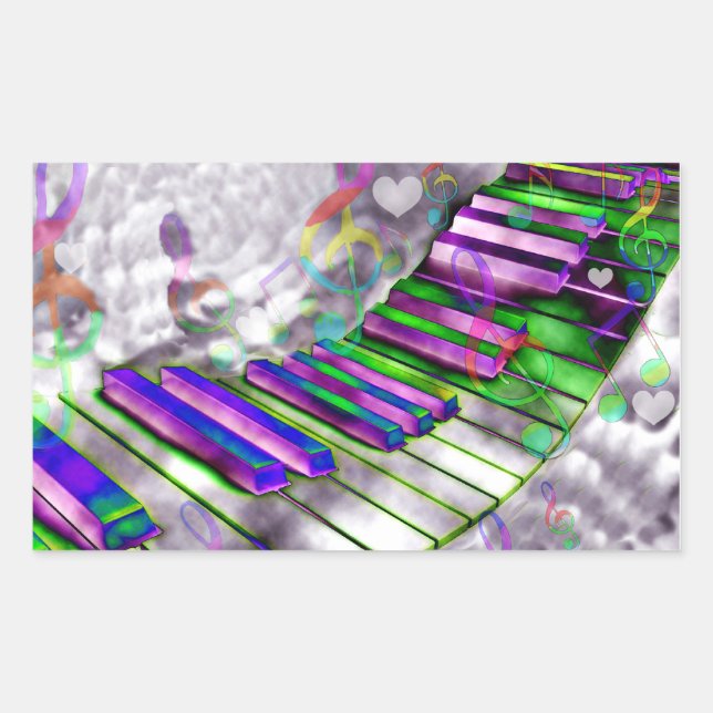 Keys of my heart#2_ rectangular sticker (Front)