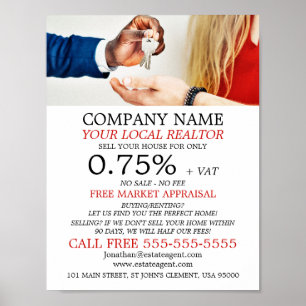 Keys, Realtor, Estate Agent Advertising Poster