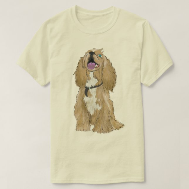 Keys the Miniature cocker spaniel T-Shirt (Design Front)