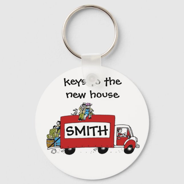 keys to new house, garage, storage key ring (Front)