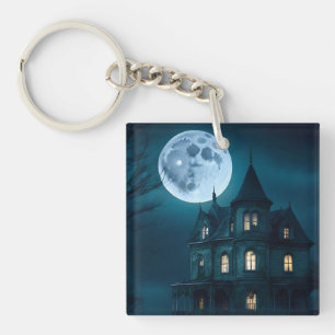 Keys To The Haunted Mansion Halloween Keychain