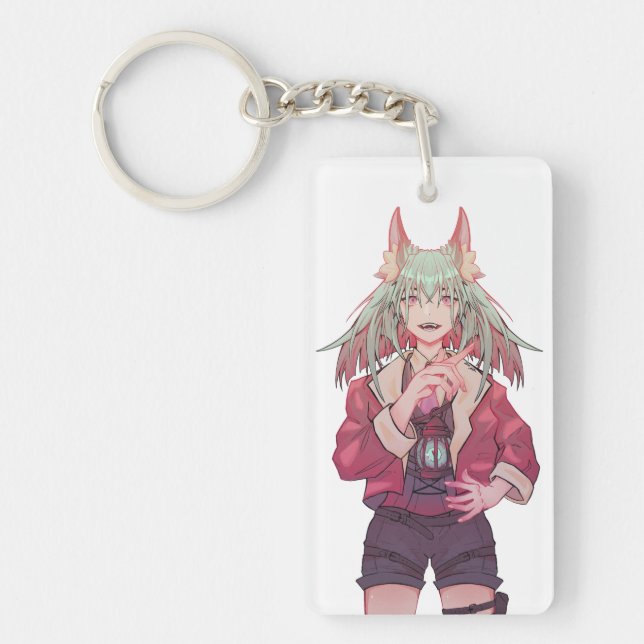 Keys, VTuber, anime Key Ring (Front)