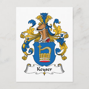 Keyser Family Crest Postcard