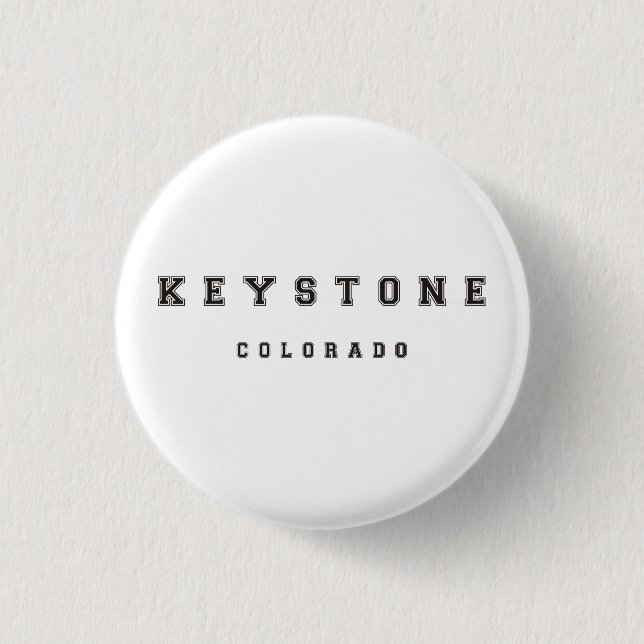 Keystone Colorado 3 Cm Round Badge (Front)