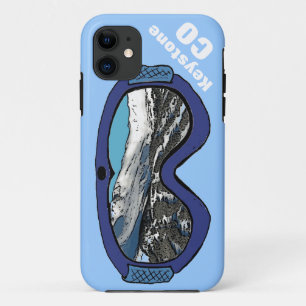 Keystone Colorado blue snow goggle iphone 5 case