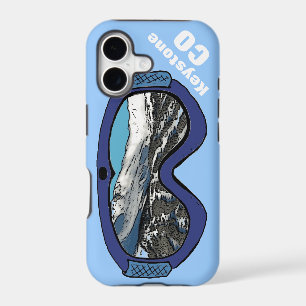 Keystone Colorado blue snow goggle iphone 5 case