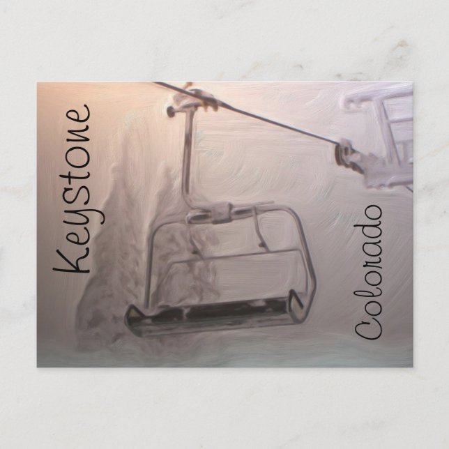 Keystone Colorado lift postcard (Front)