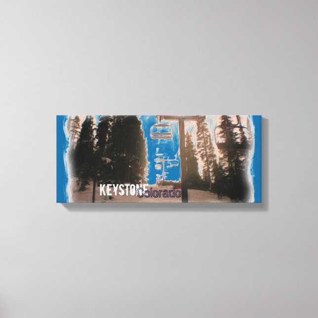 Keystone Colorado ski lift canvas (Front)