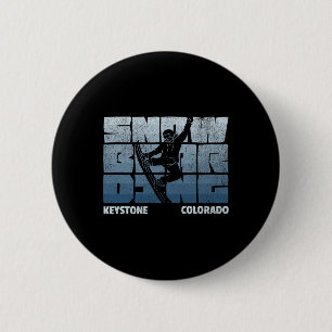 Keystone Colorado Snowboarding Resort Cool Vintage 6 Cm Round Badge