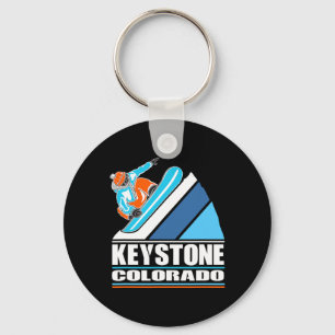 Keystone Colorado - Vintage Snowboarder Key Ring