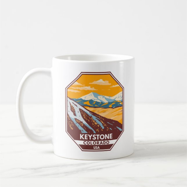 Keystone Colorado Winter Ski Area  Coffee Mug (Left)