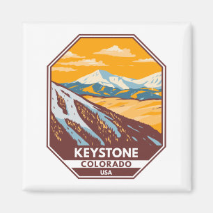 Keystone Colorado Winter Ski Area Magnet