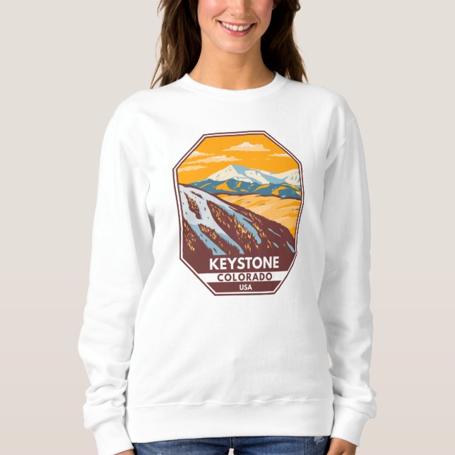 Keystone Colorado Winter Ski Area  Sweatshirt (Front)
