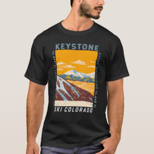 Keystone Colorado Winter Ski Area Vintage T-Shirt