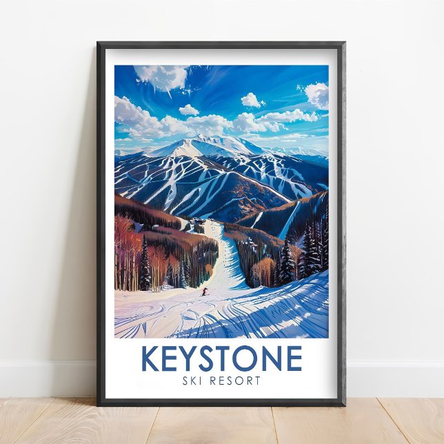 Keystone Ski Resort Art - Dercum Mountain Print -  (Creator Uploaded)