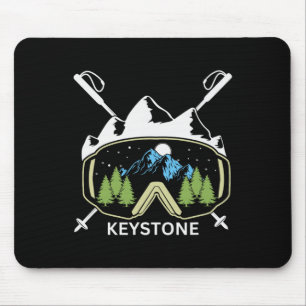 Keystone Ski Resort Colorado Skiing Souvenir Mouse Mat