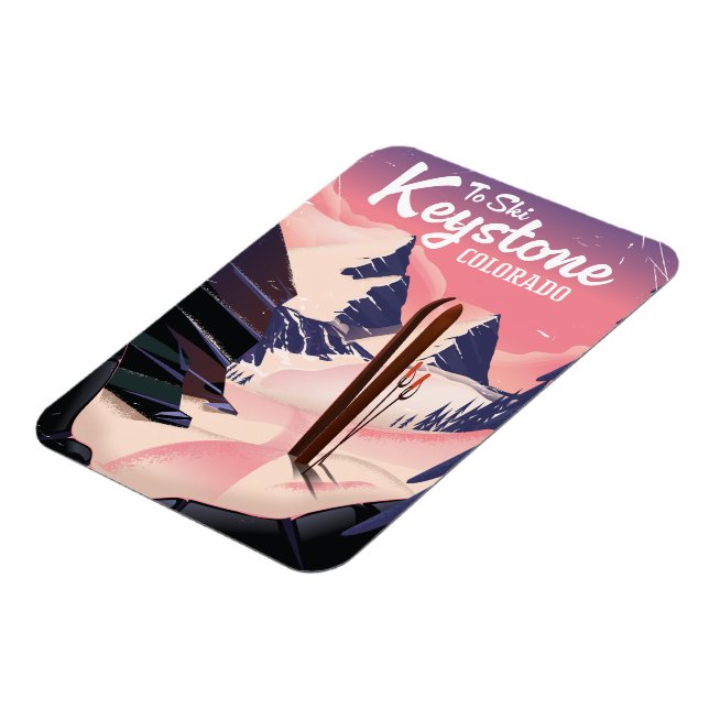 Keystone to ski magnet (Left Side)