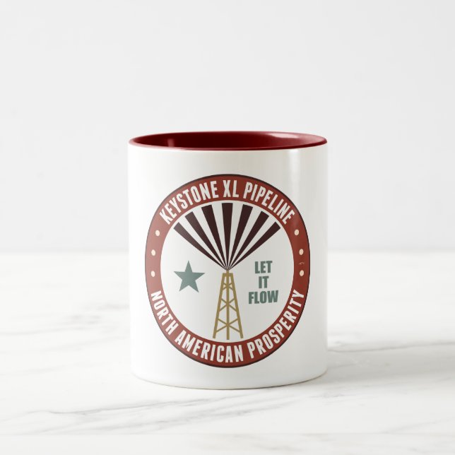 Keystone XL Pipeline Two-Tone Coffee Mug (Center)