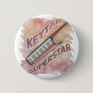 Keytar Superstar 6 Cm Round Badge