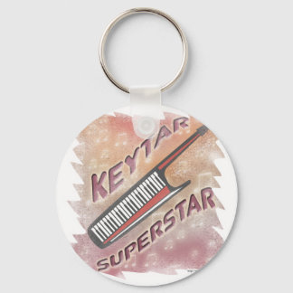 Keytar Superstar Key Ring
