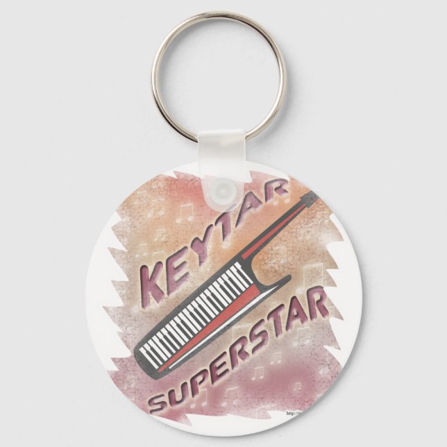 Keytar Superstar Key Ring (Front)