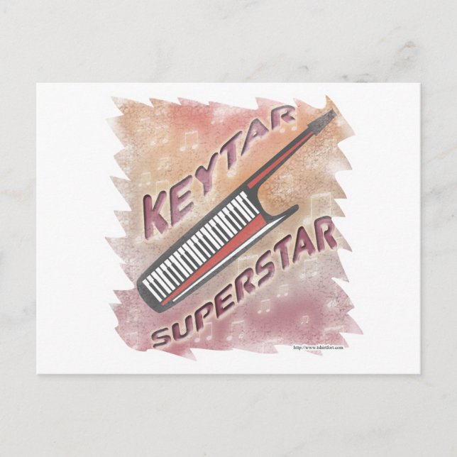 Keytar Superstar Postcard (Front)