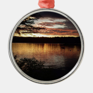 Kezar Lake - Maine Metal Tree Decoration