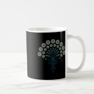 Kf 0358 E - Vintage Retro Daisies 70s Floral Patte Coffee Mug
