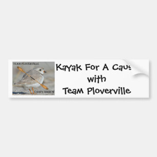 KFAC! Kayak For A Cause withTeam Ploverville Bumper Sticker
