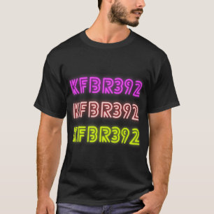 KFBR392 License Plate Retro 1980s Design T-Shirt
