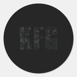 Kfg Keep F'n Going Military Style  Classic Round Sticker