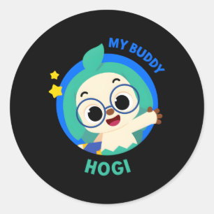 Kfong Wonderstar My Buddy Hogi Original Classic Round Sticker