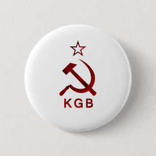 KGB Grunge 6 Cm Round Badge