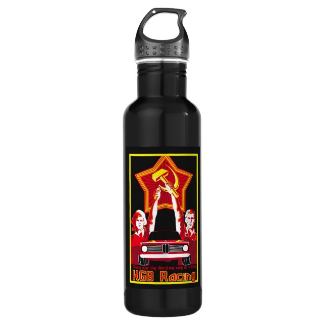 KGB-Racing Poster 710 Ml Water Bottle (Front)