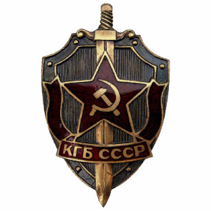 KGB Shield Standing Photo Sculpture