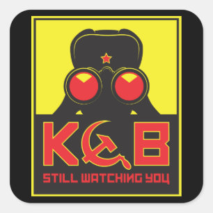 KGB SQUARE STICKER