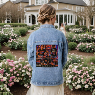 kgod radio denim jacket by ej gold