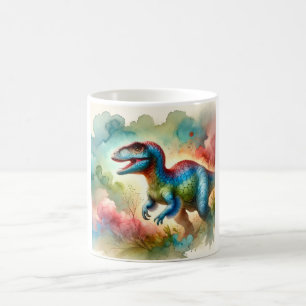 Khaan Dinosaur 010824AREF146 - Watercolor Coffee Mug