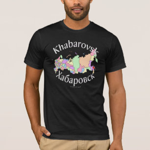 Khabarovsk Russia Map T-Shirt