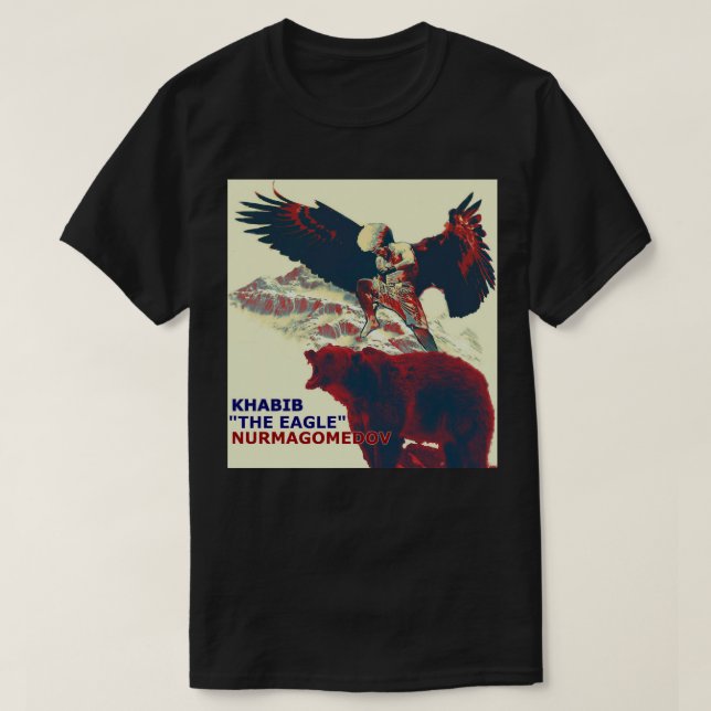 Khabib The Eagle Nurmagomedov Classic T Shirt (Design Front)
