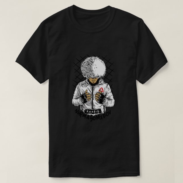 Khabib The Eagle Nurmagomedov T-Shirt (Design Front)