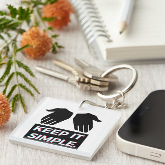 khaby lame simple key ring