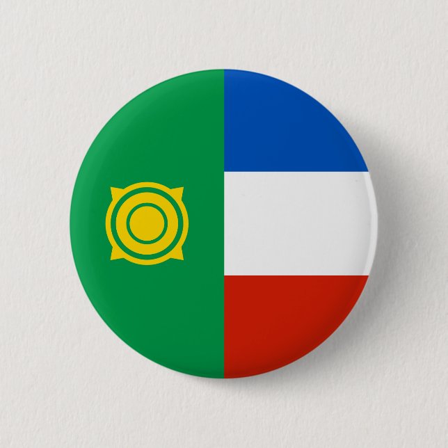 Khakassia Flag 6 Cm Round Badge (Front)