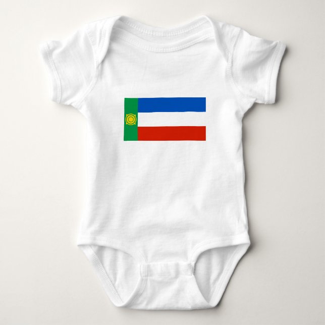 Khakassia Flag Baby Bodysuit (Front)