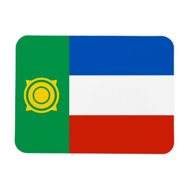 Khakassia Flag Magnet (Horizontal)