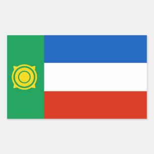 Khakassia Flag Rectangular Sticker