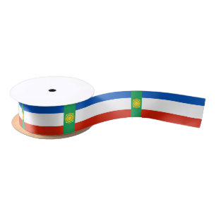 Khakassia Flag Satin Ribbon