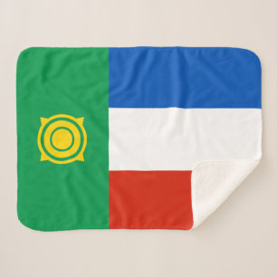 Khakassia Flag Sherpa Blanket